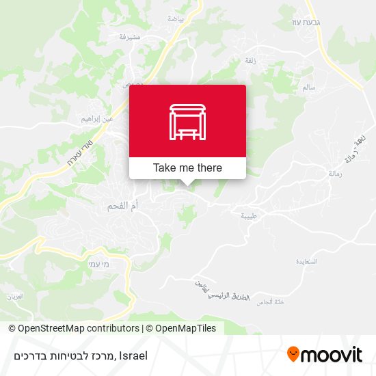 מרכז לבטיחות בדרכים map