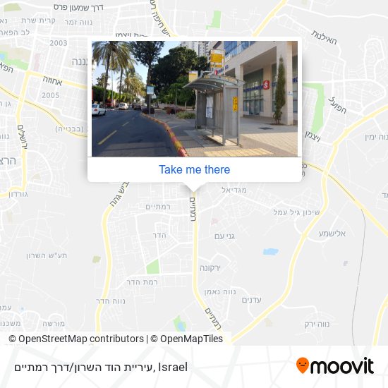 עיריית הוד השרון/דרך רמתיים map