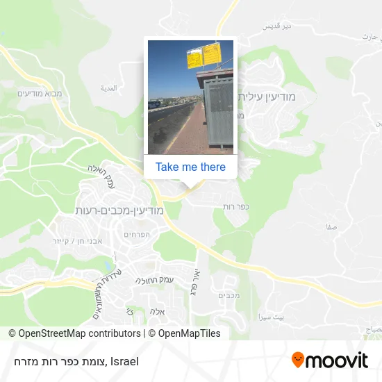 Карта צומת כפר רות מזרח