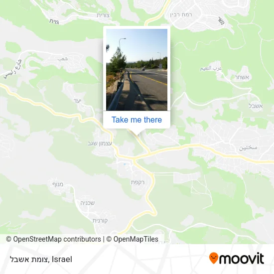 Карта צומת אשבל