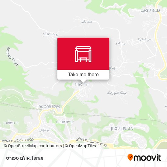 אולם ספורט map