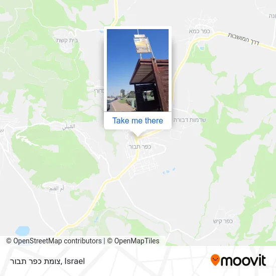 Карта צומת כפר תבור