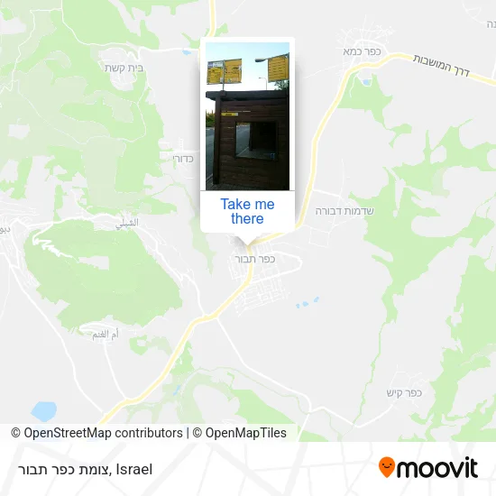 Карта צומת כפר תבור