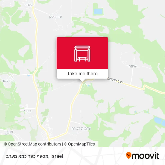 Карта מסעף כפר כמא מערב