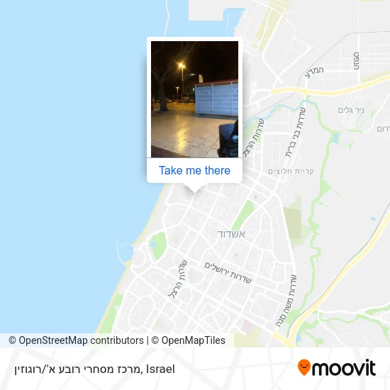 Карта מרכז מסחרי רובע א'/רוגוזין