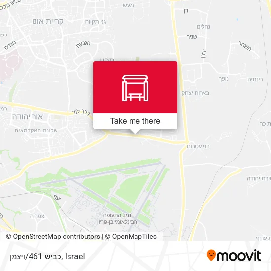 Карта כביש 461/ויצמן