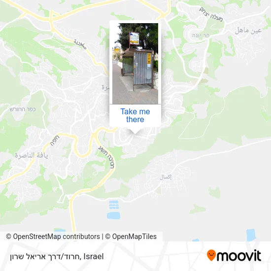Карта חרוד/דרך אריאל שרון
