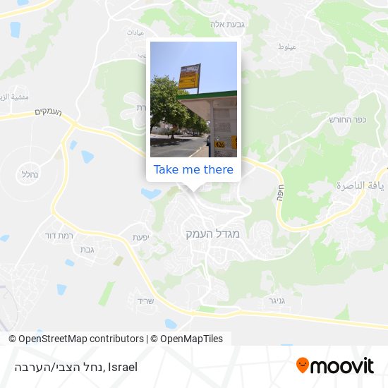 Карта נחל הצבי/הערבה