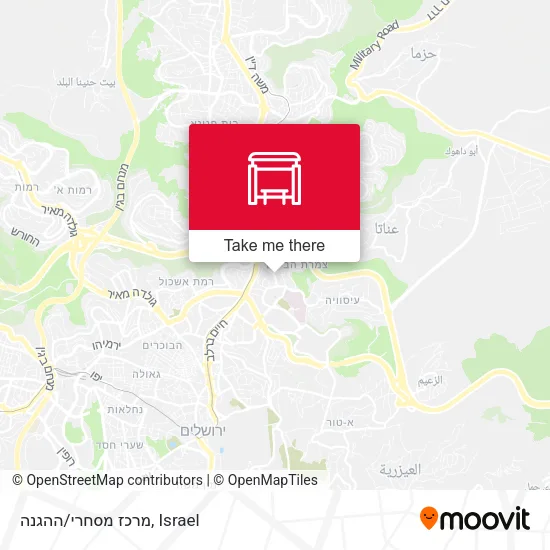 Карта מרכז מסחרי/ההגנה