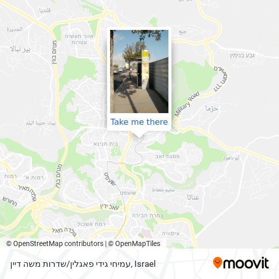 Карта עמיחי גידי פאגלין / שדרות משה דיין