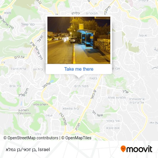 בן זכאי/בן גמלא map