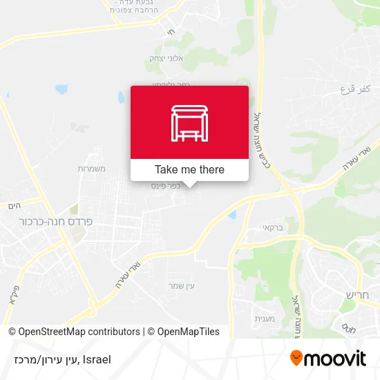 Карта עין עירון/מרכז