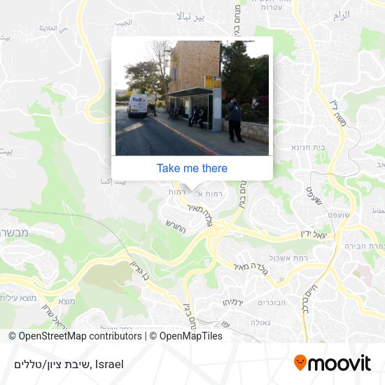 שיבת ציון/טללים map