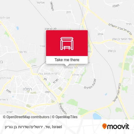Карта שד. ירושלים/שדרות בן גוריון