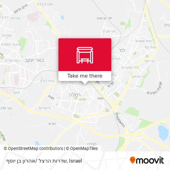 שדרות הרצל /אהרון בן יוסף map