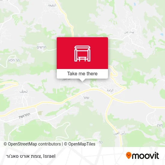 Карта צומת אורט סאג'ור