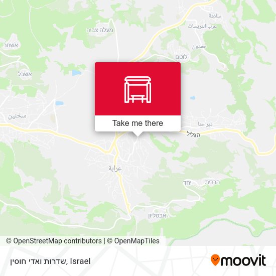 שדרות ואדי חוסין map