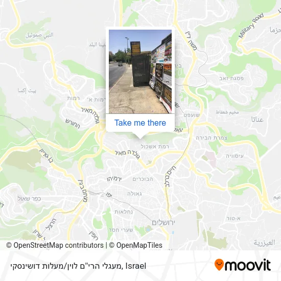 Карта מעגלי הרי''ם לוין / מעלות דושינסקי