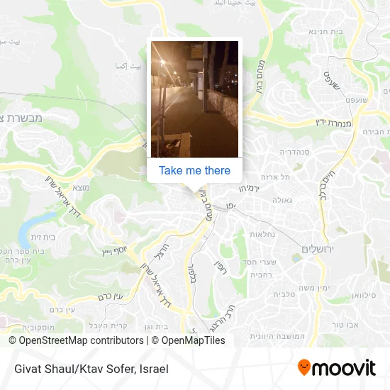 Givat Shaul/Ktav Sofer map