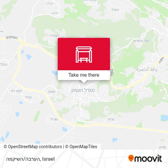 הערבה/השיקמה map
