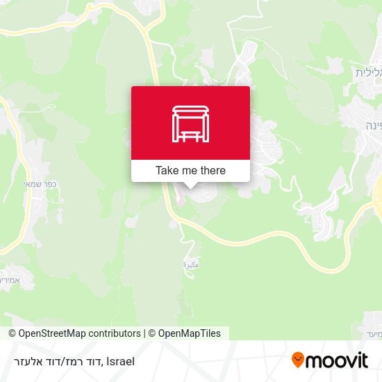 דוד רמז/דוד אלעזר map