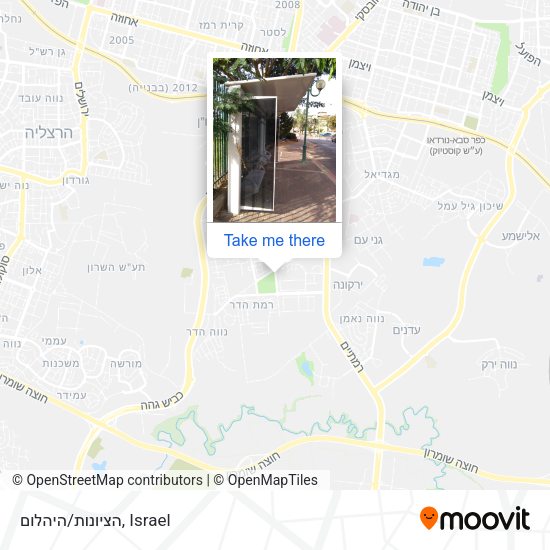 הציונות/היהלום map