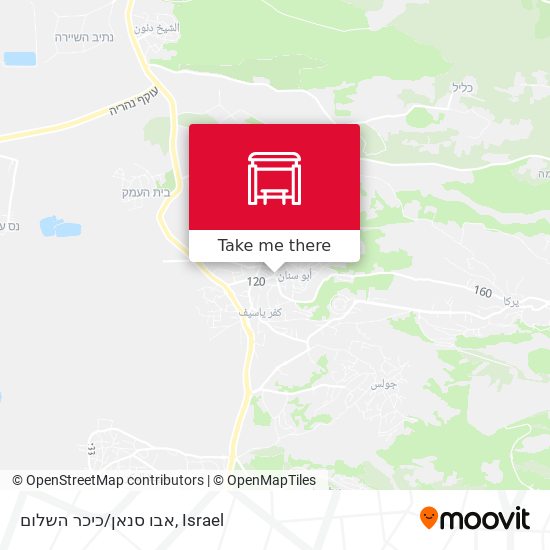 Карта אבו סנאן/כיכר השלום