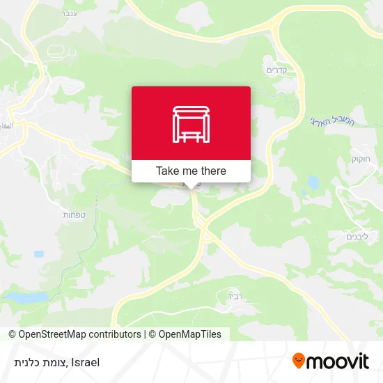 Карта צומת כלנית