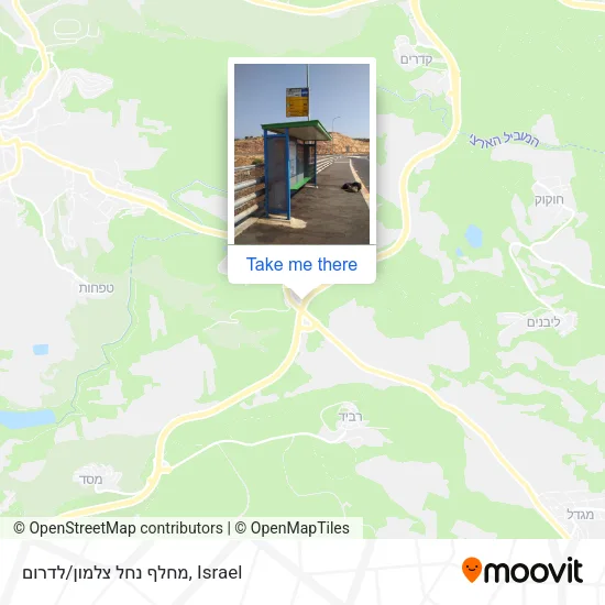 Карта מחלף נחל צלמון/לדרום