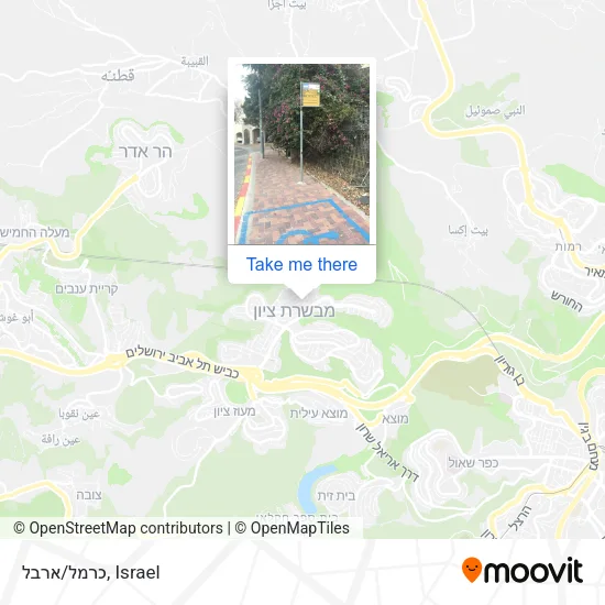 כרמל/ארבל map