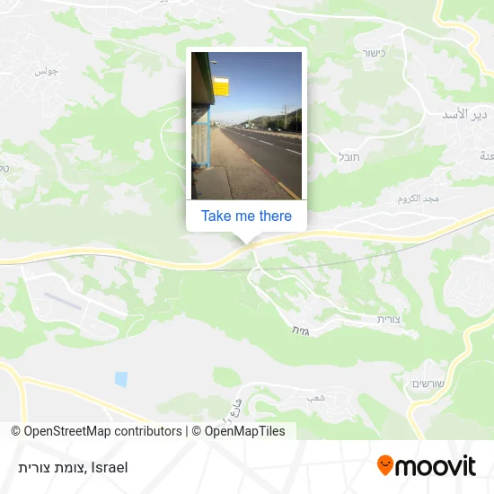 Карта צומת צורית