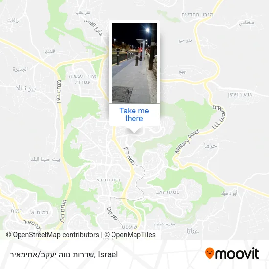 Карта שדרות נווה יעקב/אחימאיר