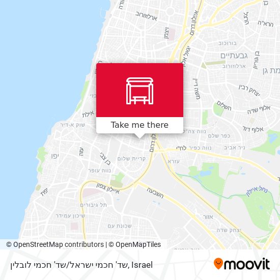 שד' חכמי ישראל/שד' חכמי לובלין map