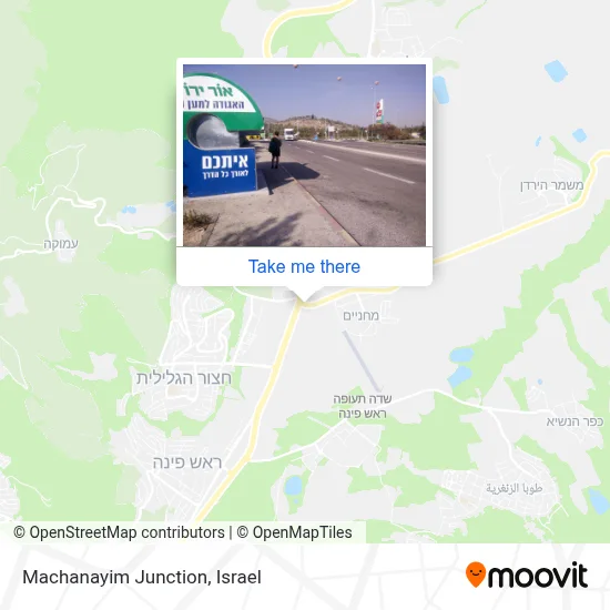 Machanayim Junction map
