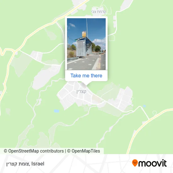 Карта צומת קצרין