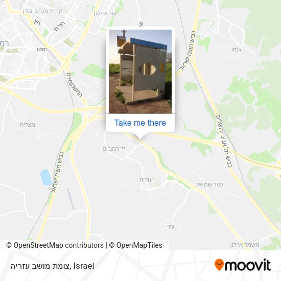 Карта צומת מושב עזריה