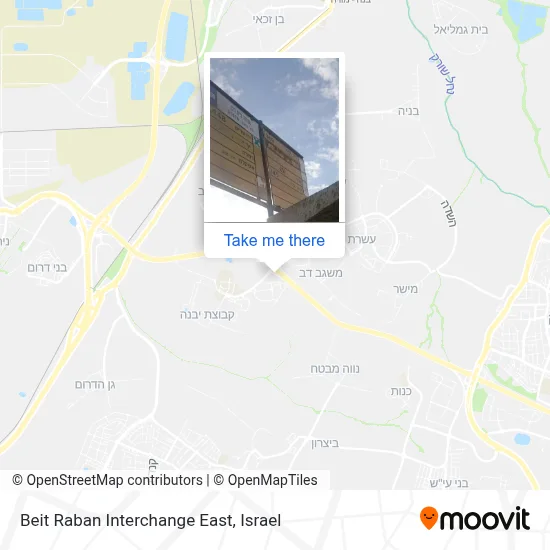 Beit Raban Interchange East map