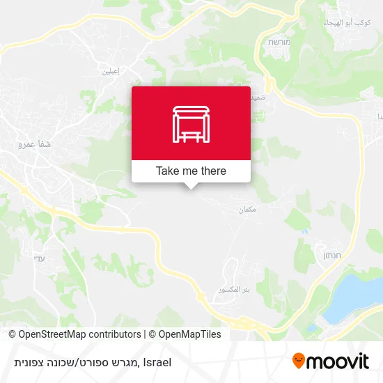 Карта מגרש ספורט/שכונה צפונית