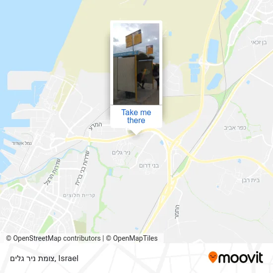 Карта צומת ניר גלים