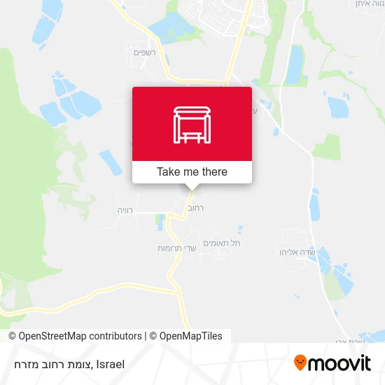 Карта צומת רחוב מזרח