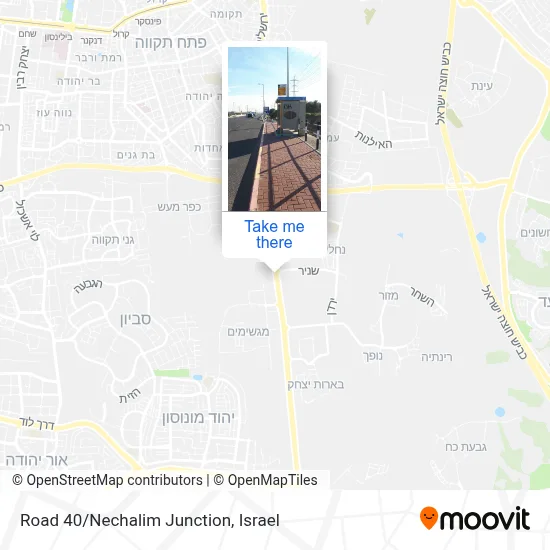 Road 40/Nechalim Junction map