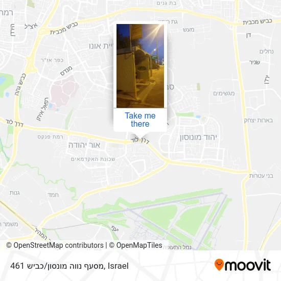 Карта מסעף נווה מונסון/כביש 461