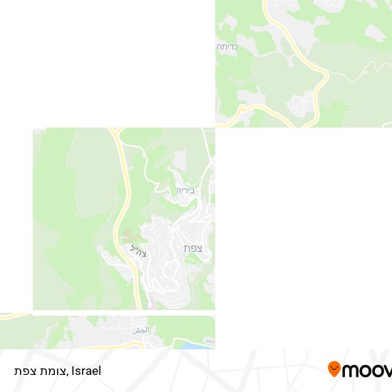 צומת צפת map
