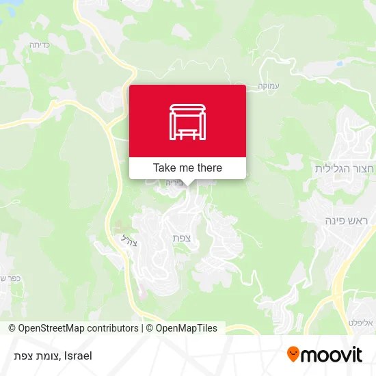Карта צומת צפת