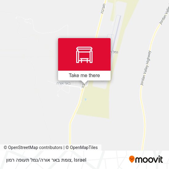 צומת באר אורה/נמל תעופה רמון map