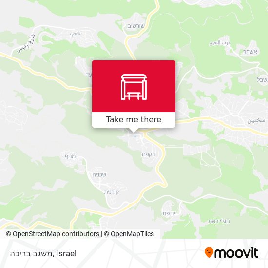 משגב בריכה map