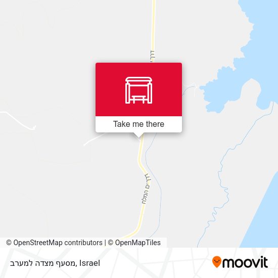 מסעף מצדה למערב map