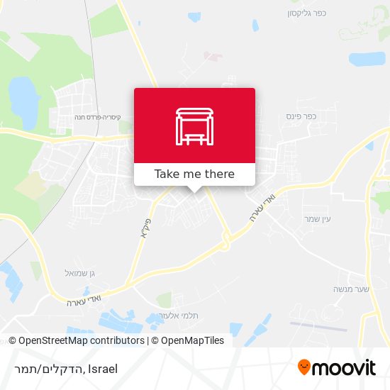 הדקלים/תמר map