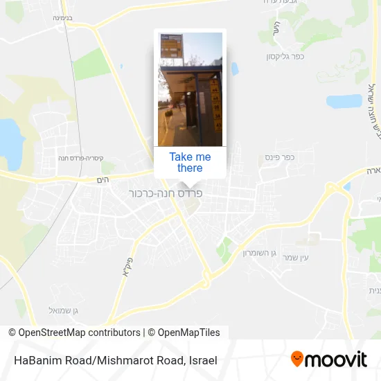 HaBanim Road/Mishmarot Road map
