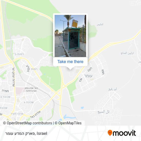 Карта פארק המדע עומר